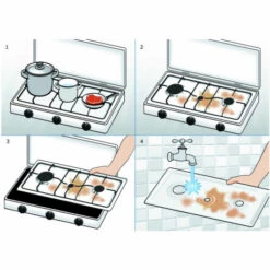 Parker® Fornello A Gas 3F Inox -CampeggioTop Italia fornello a gas inox 300 3