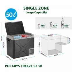 Frigo Congelatore Portatile Brunner Polarys Freeze SZ 50 -CampeggioTop Italia frigo congelatore portatile brunner polarys freeze sz 50 bivalente compressione 19
