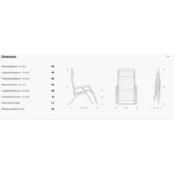 Poltrona LaFuma RSXA Clip Ciel -CampeggioTop Italia poltrona rsxa clip terre 2