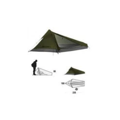 Tenda Ferrino Sintesi 1 -CampeggioTop Italia tenda ferrino sintesi 1 lite verde leggero bikepaking biciclietta bici piedi 1